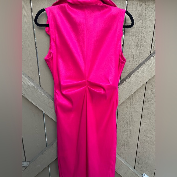 Joseph Ribkoff Fuchsia Pink Sleeveless Dress 12 - Picture 3 of 9